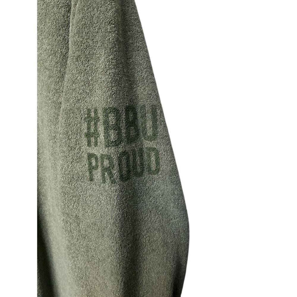 Adidas A586 Crewneck Sweatshirt Large Olive Strata Golf Pullover - Picture 5 of 6